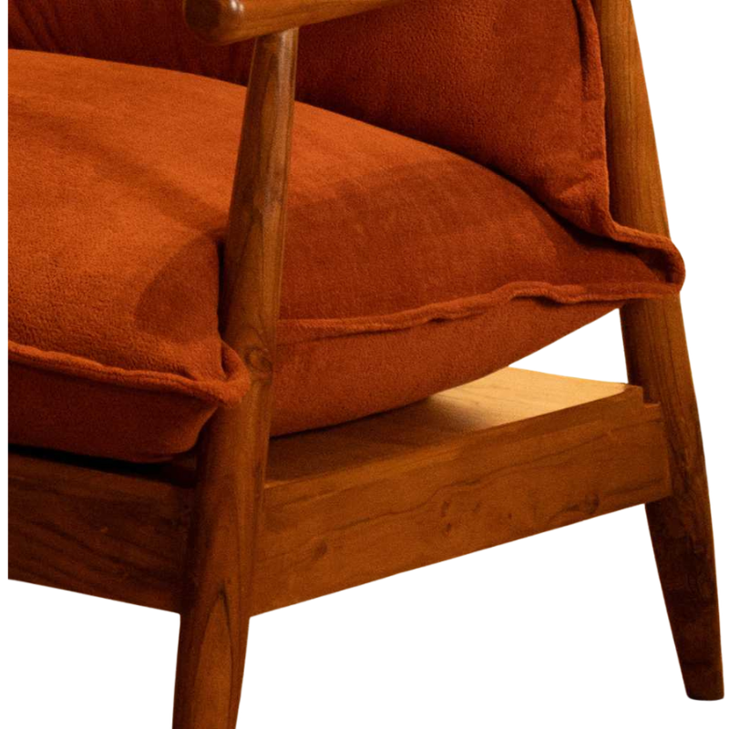 Mid Century Sofa Chair Brown