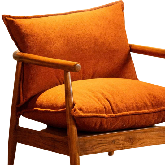 Mid Century Sofa Chair Brown